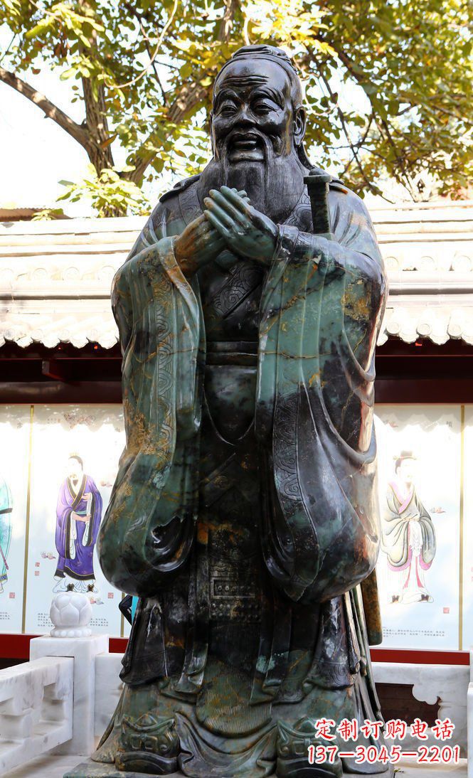 金华青铜孔子行教像,把智慧和精神传承