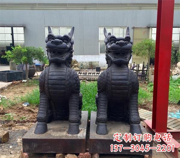 金华青铜麒麟雕塑222