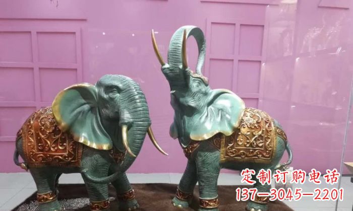 金华青铜小象雕塑 (3)