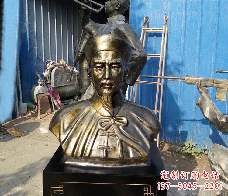 金华经典英雄,林则徐铜雕