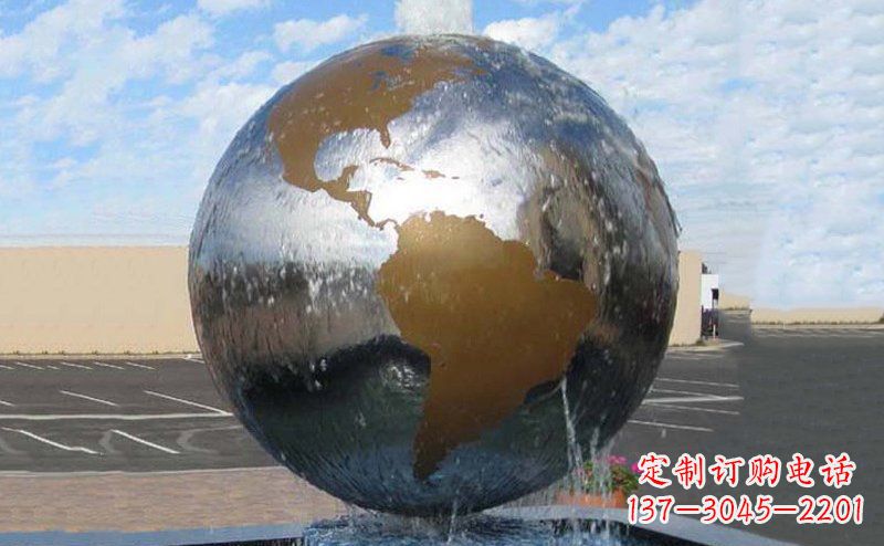 金华精细不锈钢地球雕塑,让您的家居更有文艺范