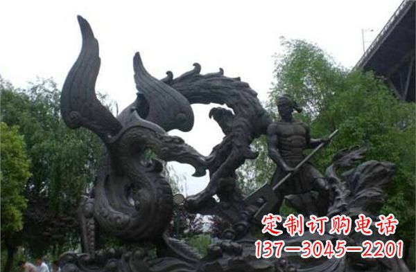 金华赛龙舟铜雕,青史留驰名!