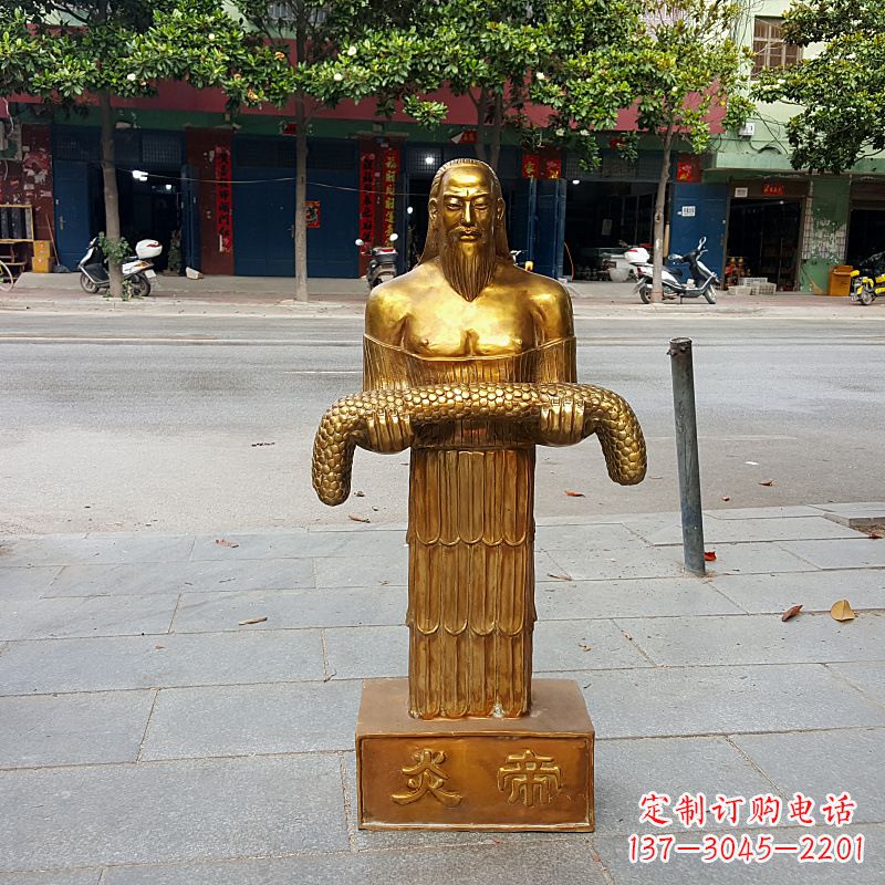 金华昆仑山神农雕塑像,传承古老艺术