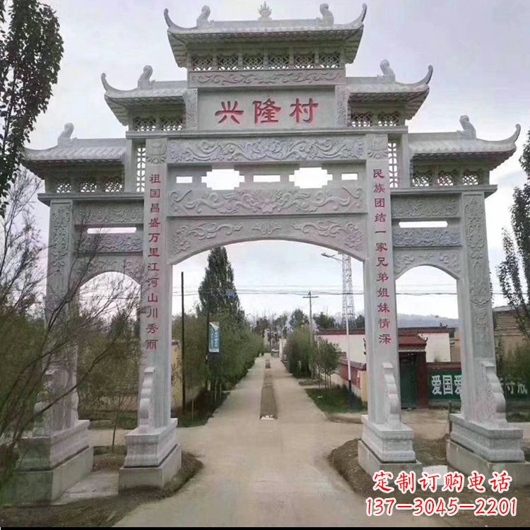 金华牌坊雕塑--武当山艺术之美