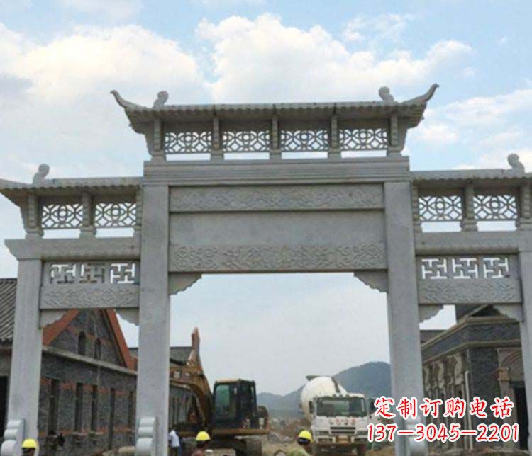 金华牌坊大理石石雕:显露美丽的古典风情
