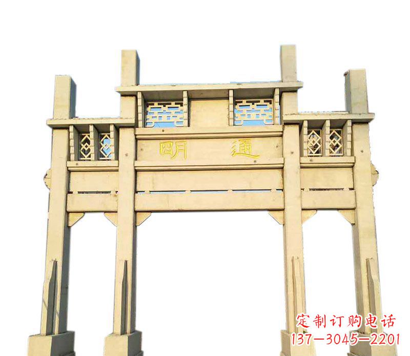 金华三门仿古牌坊石雕——给您的家园带来传统之美