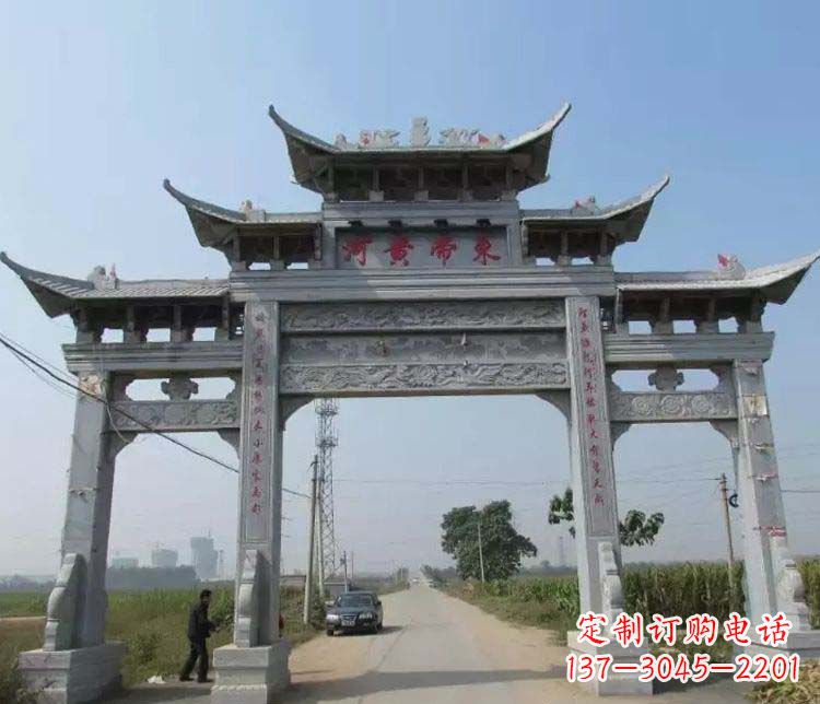 金华精品牌坊石雕,令您赞叹不已