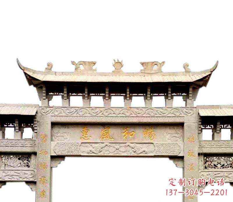 金华牌坊石雕–传承传统文化,给空间增色彩