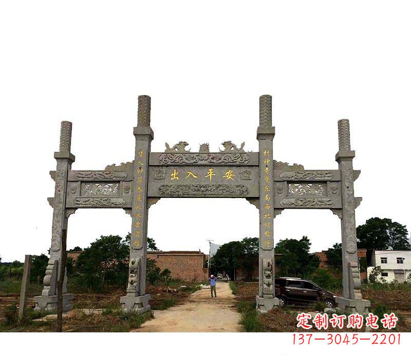 金华三门牌坊石雕——传承古文化风韵