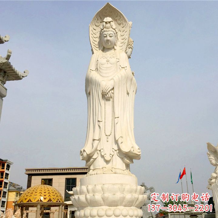 金华中领雕塑:观音三面佛像雕塑