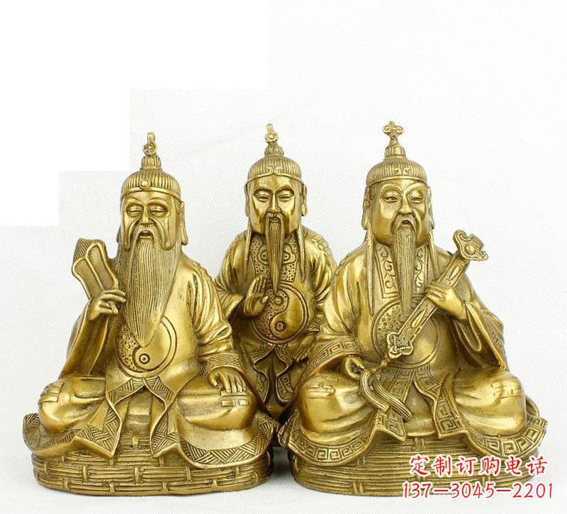 金华三清祖师神像铜雕,古典经典展现