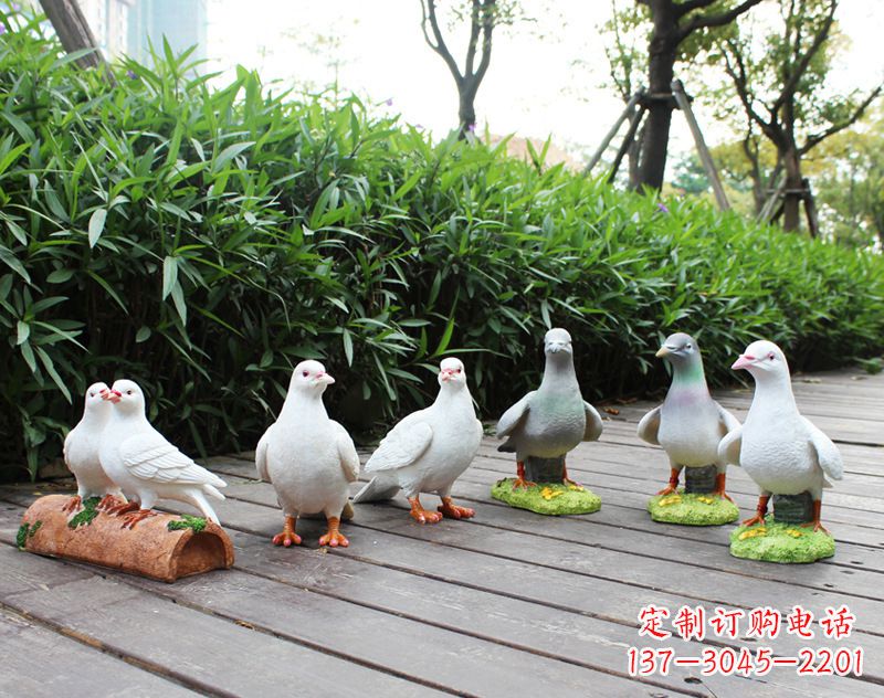 金华祝福世界的和平鸽雕塑