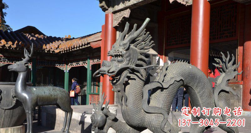 金华中领雕塑厂家的青铜神龙雕塑,以神龙作为主…
