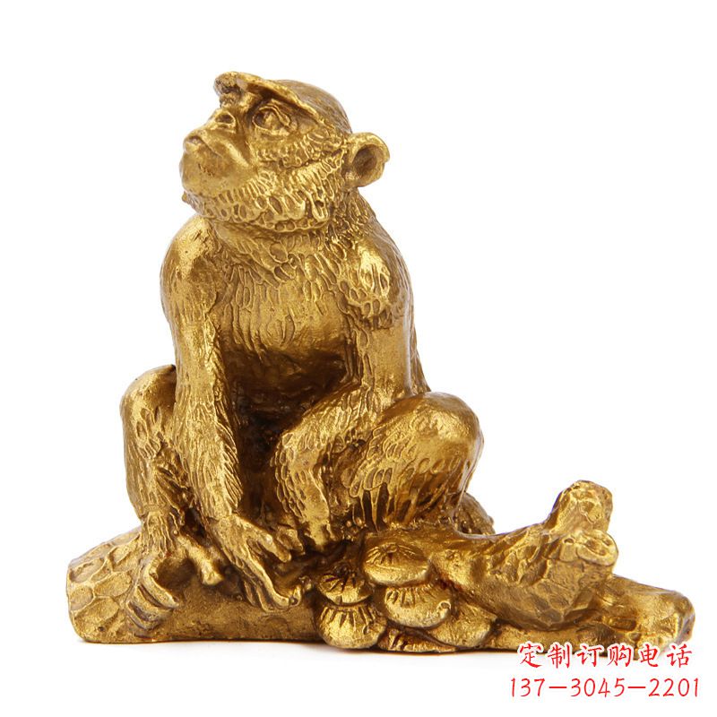 金华生肖猴-铸铜鎏金动物雕塑摆件