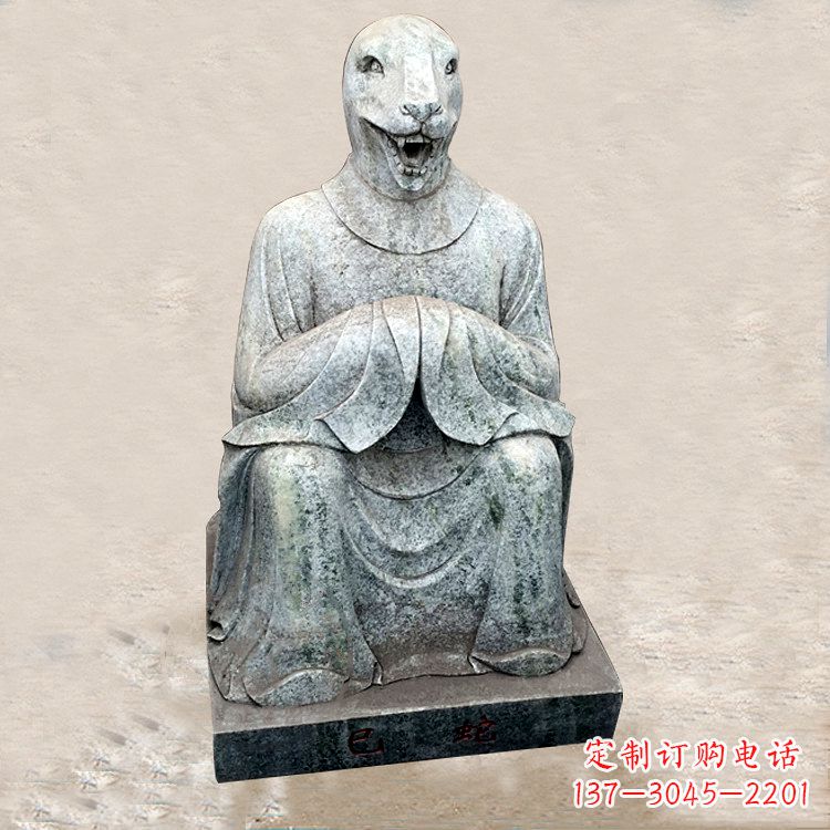 金华精美的生肖蛇兽雕塑