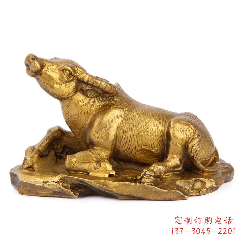 金华优雅高贵的铸铜牛雕塑