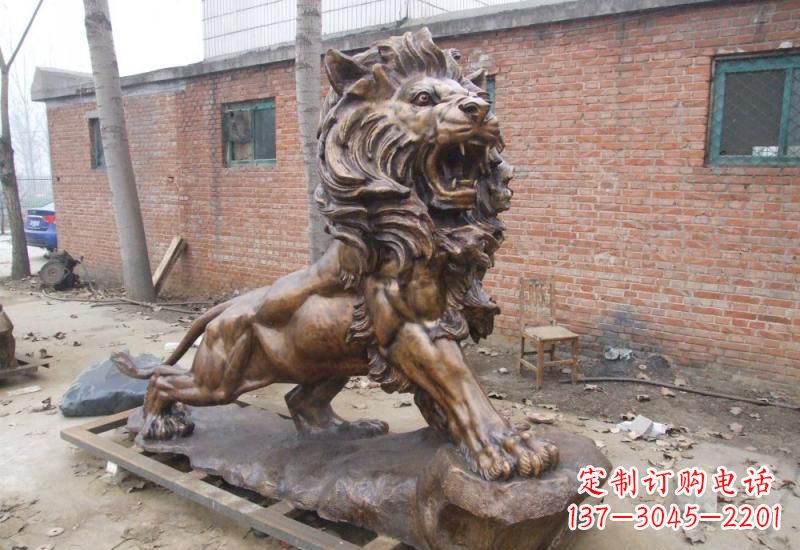 金华高雅华贵的狮子铜雕