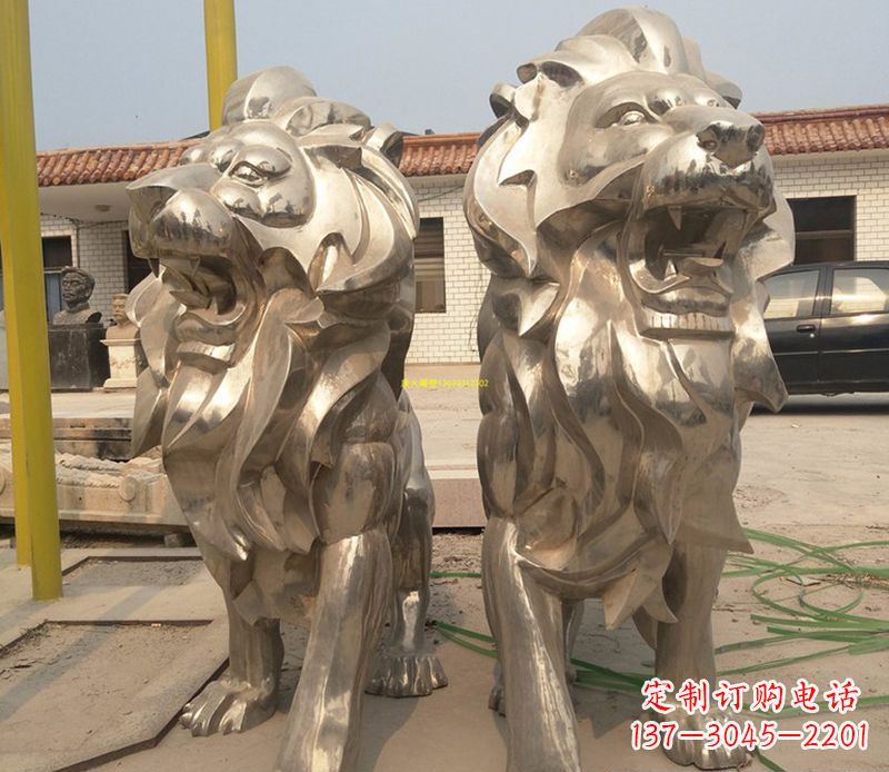 金华狮子雕塑不锈钢