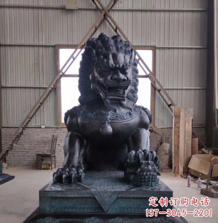金华中领雕塑狮子铜雕塑，壮丽展现王者之气！