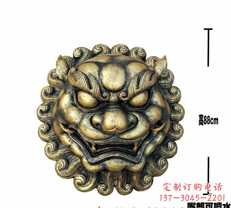 金华领雕品质狮子头铜雕