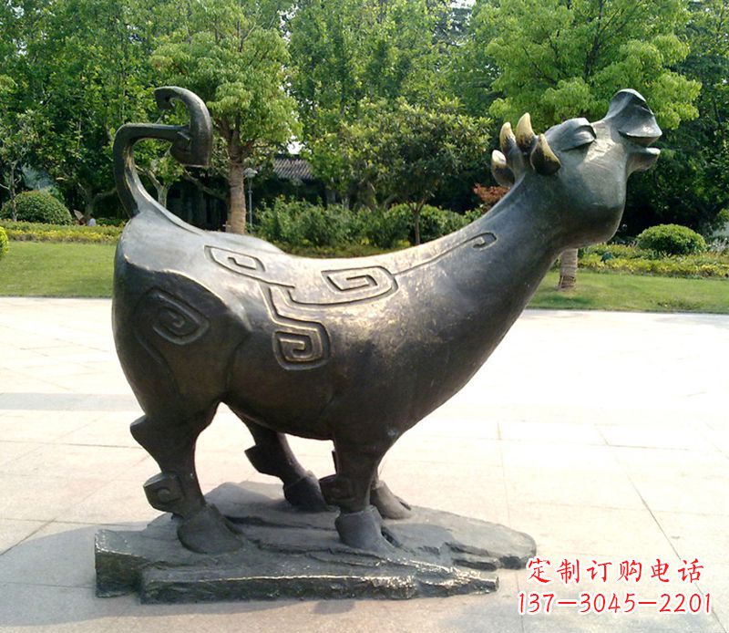 金华十二生肖铜雕摆件