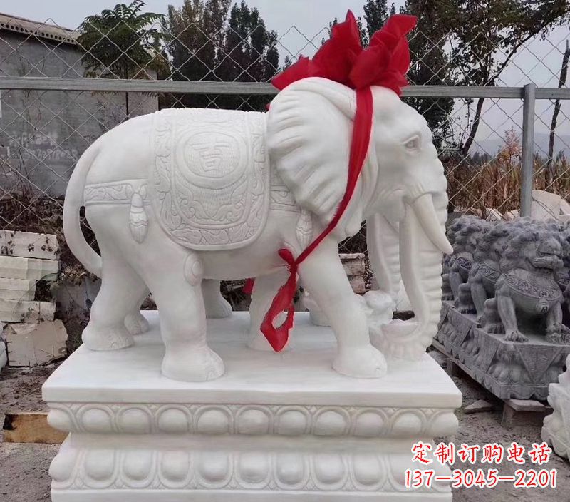金华石雕壁画大象
