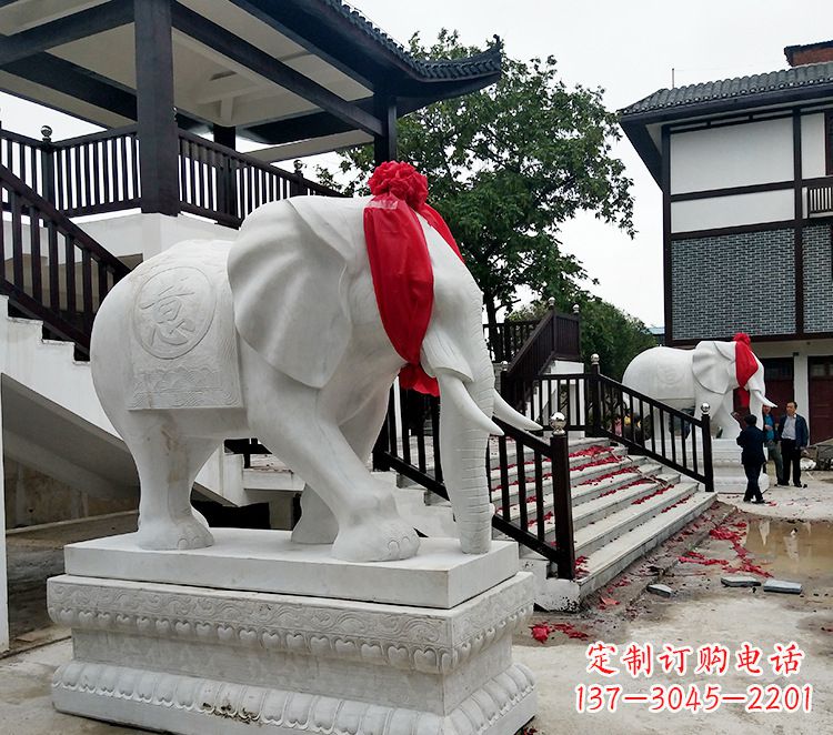 金华迎接观音祝福的精美大象观音栏杆