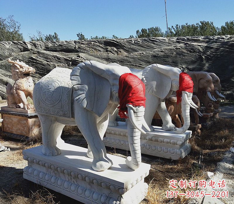 金华石雕大象别墅,集象美于一体