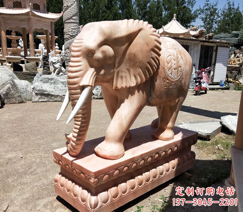 金华精美大象櫈,领雕工艺独特