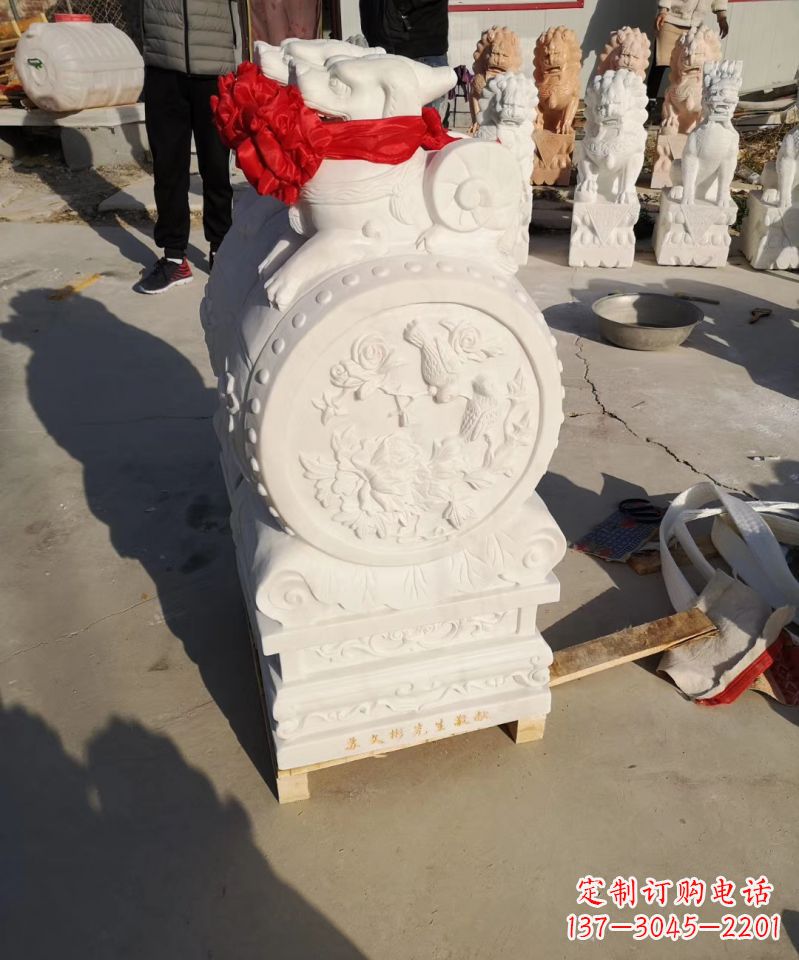 金华中领雕塑出品:石雕招财大象雕塑