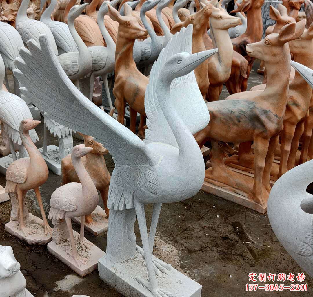 金华丹顶鹤雕塑,令您汲取自然之美