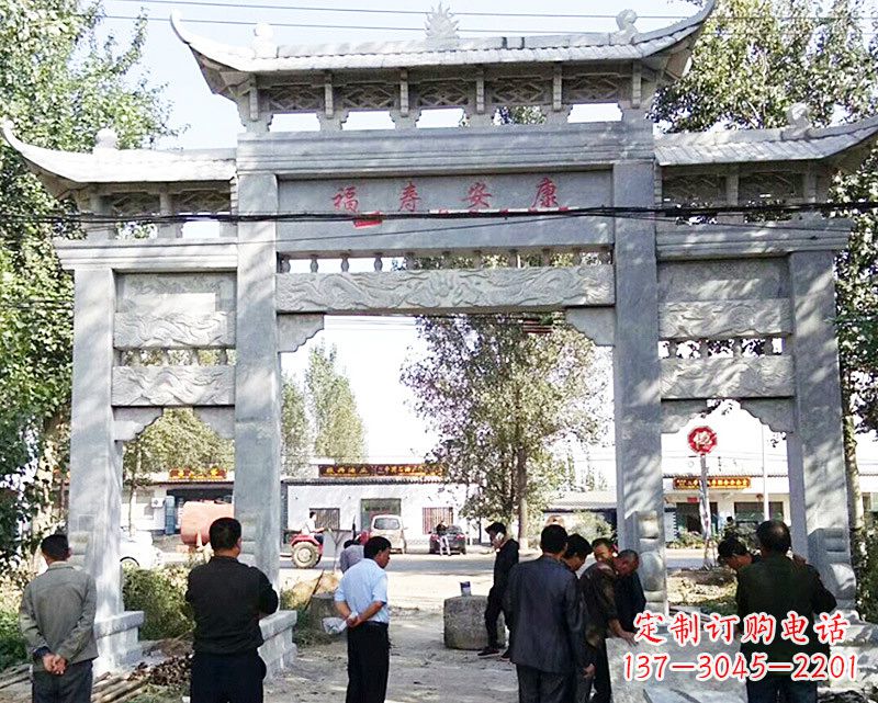 金华中领雕塑:专业制作精美的牌坊雕塑