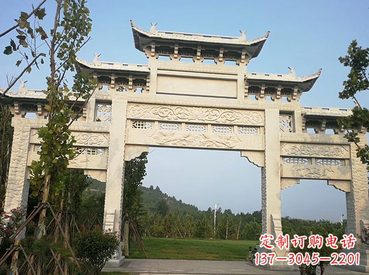 金华石雕的牌坊
