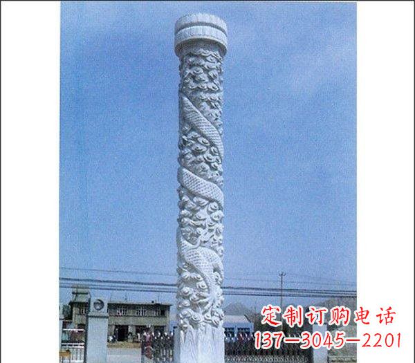 金华石雕广场龙柱
