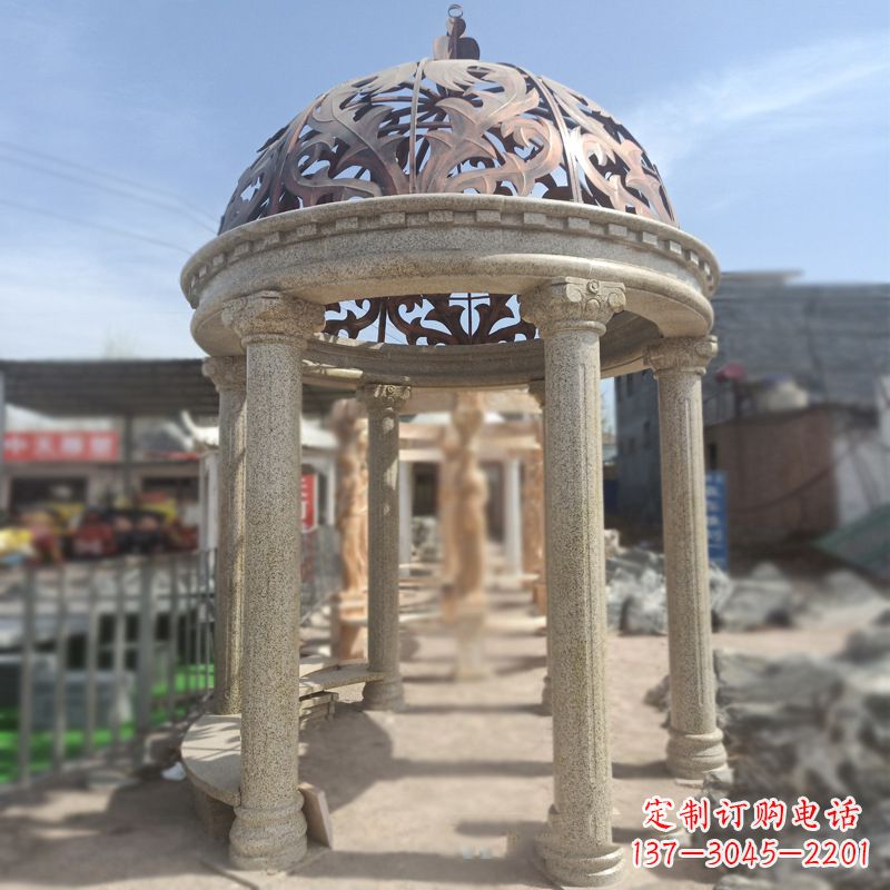 金华中领雕塑提供精美欧式凉亭雕塑定制服务,其…