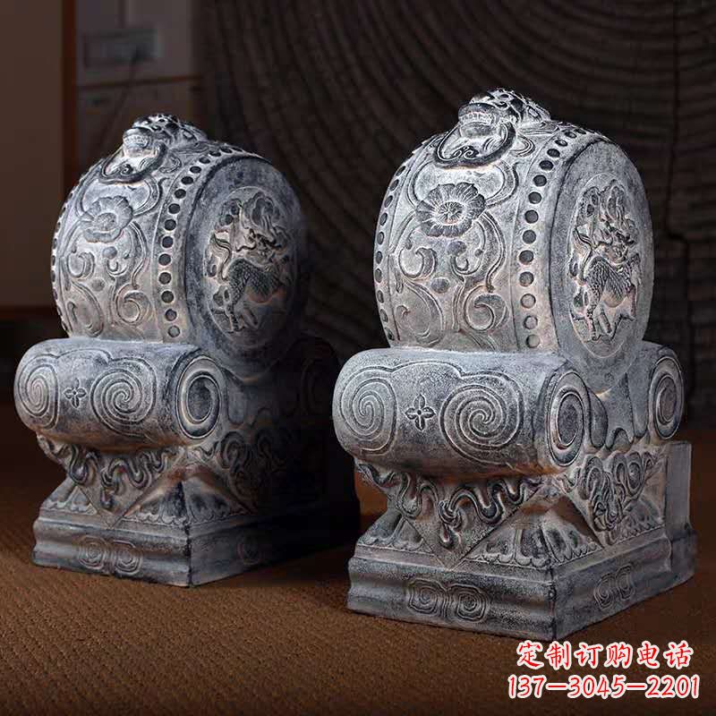 金华石雕龙头门墩