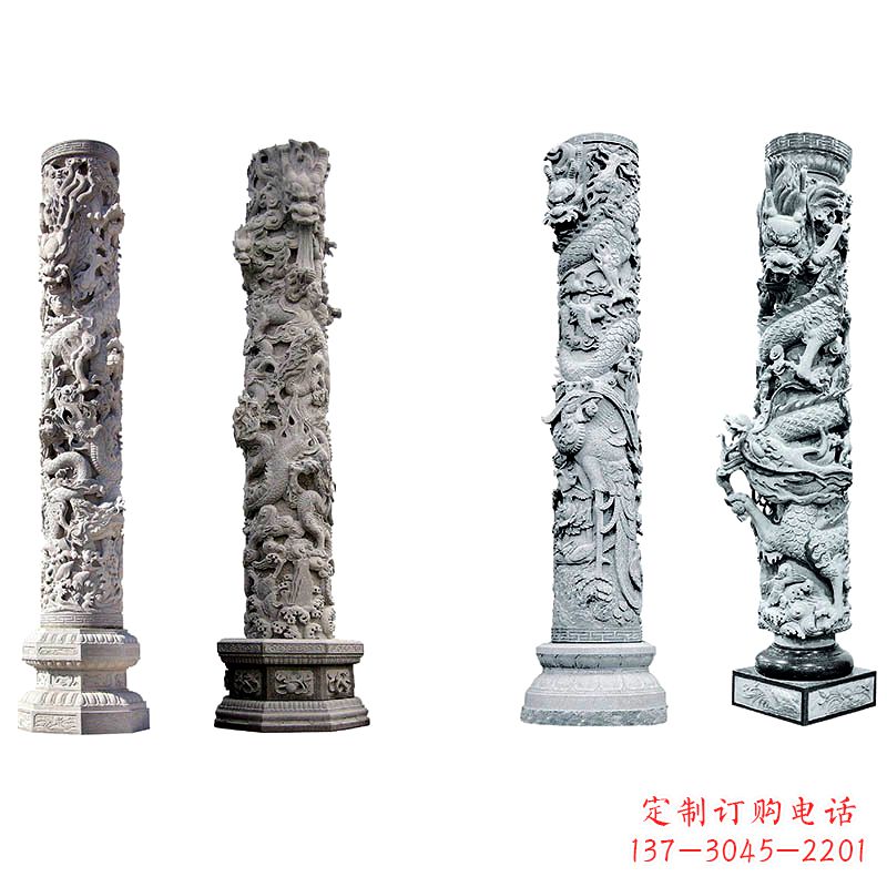 金华精美绝伦的石雕龙柱