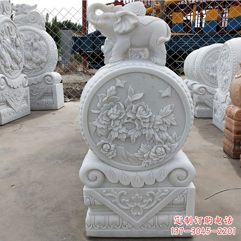 金华精美门墩雕塑,增添独特气质