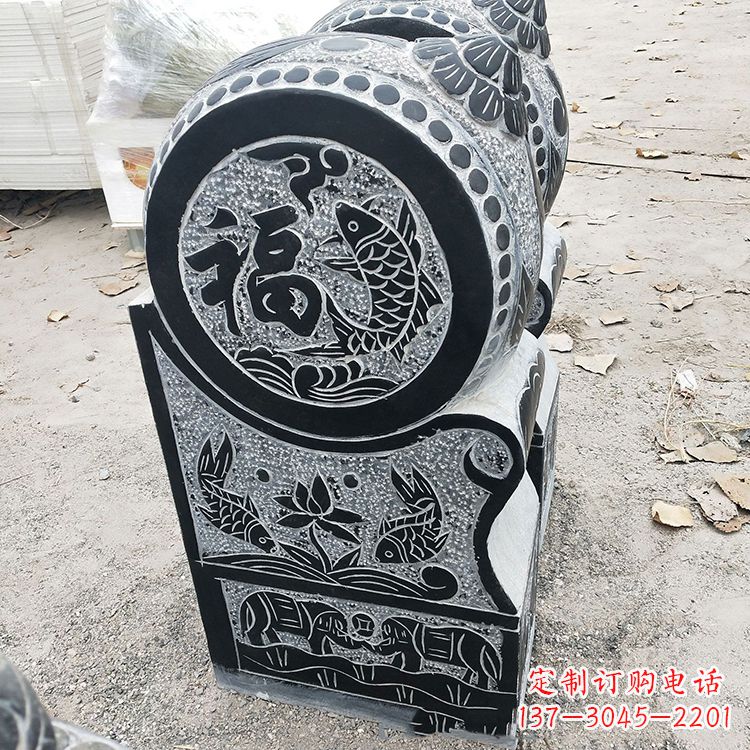 金华石雕门墩青石