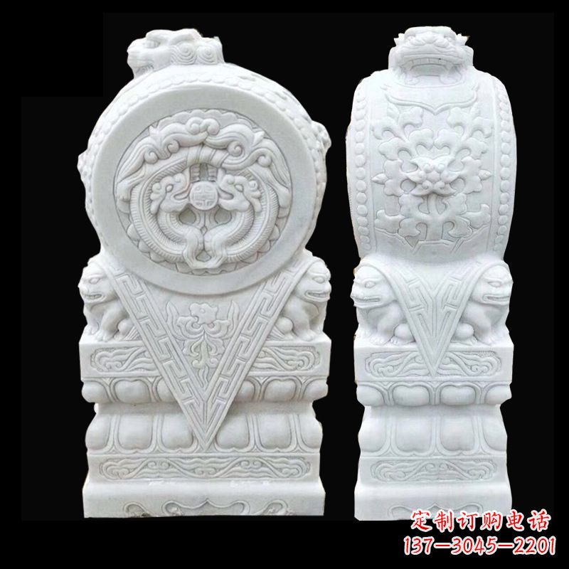 金华中领雕塑精心打造的石雕门墩雕塑,采用优质…