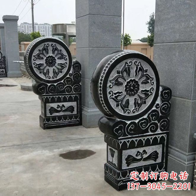 金华中领雕塑自主设计专业制作石雕门墩狮子,专…