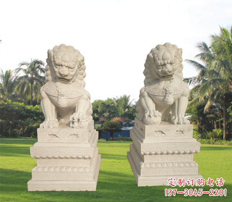 金华石雕门口镇宅狮子