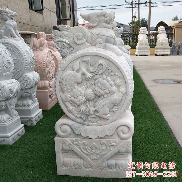 金华石雕牌坊抱鼓石,有艺术气息的雕塑定制