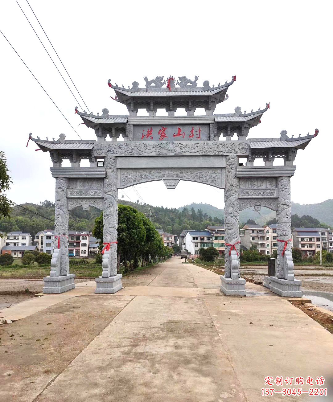 金华石雕牌坊雕刻
