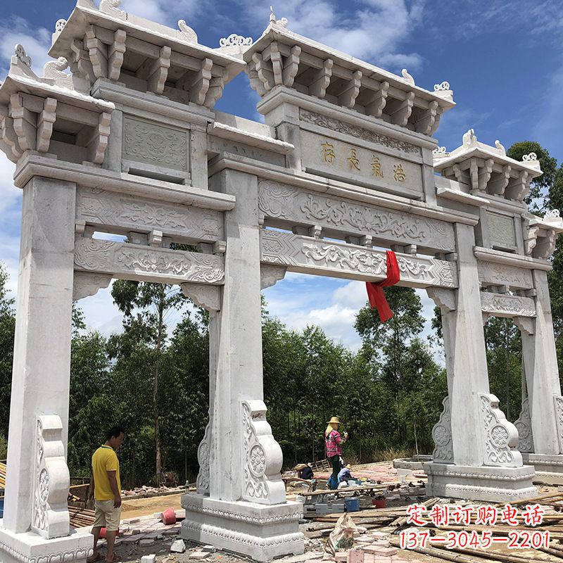 金华石雕牌坊陵墓雕塑,让你的家族历史永载史册