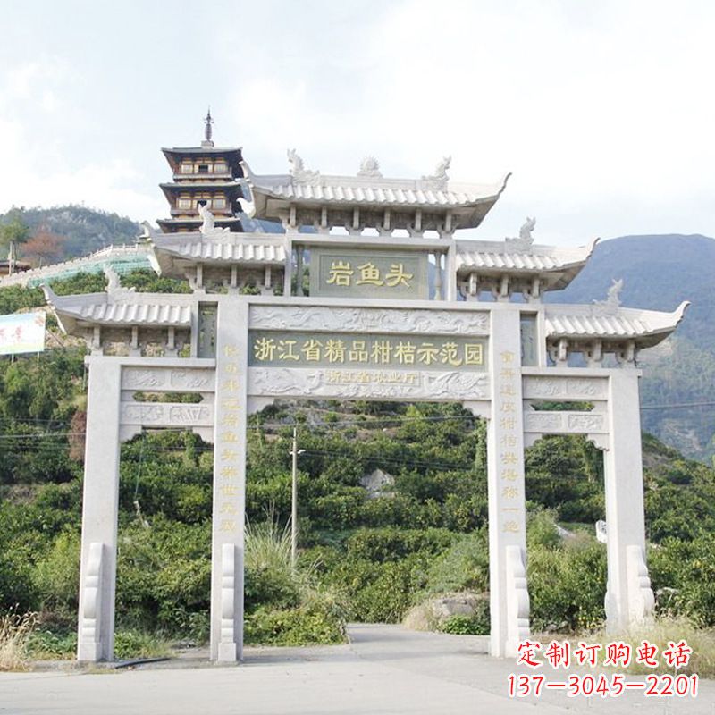 金华精美的牌楼雕塑,象征着一种贵族文化