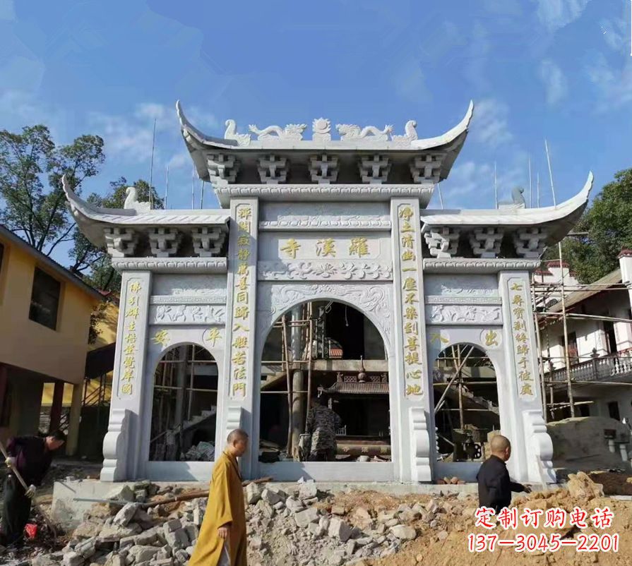 金华西安中领雕塑:高端定制牌坊雕塑