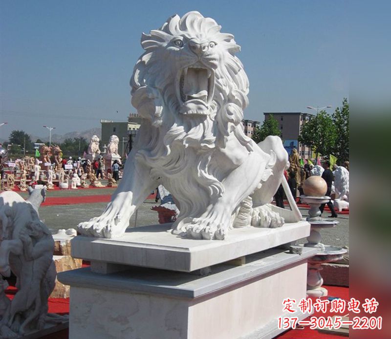 金华狮子雕塑,带来王者气派