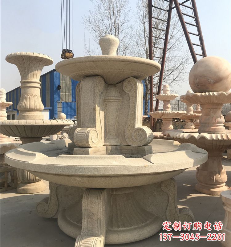 金华石雕喷泉池:定制精美的雕塑水池