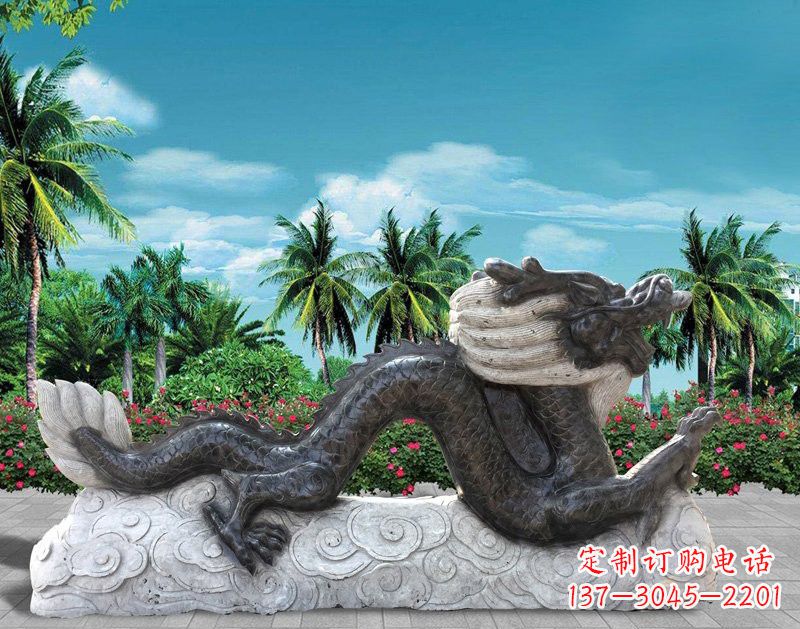 金华石雕喷水龙